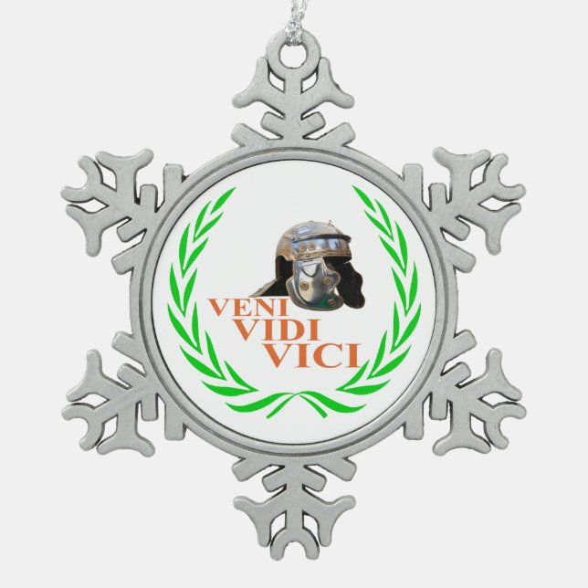 Ornement Flocon De Neige Veni Vidi Vici (Devant)
