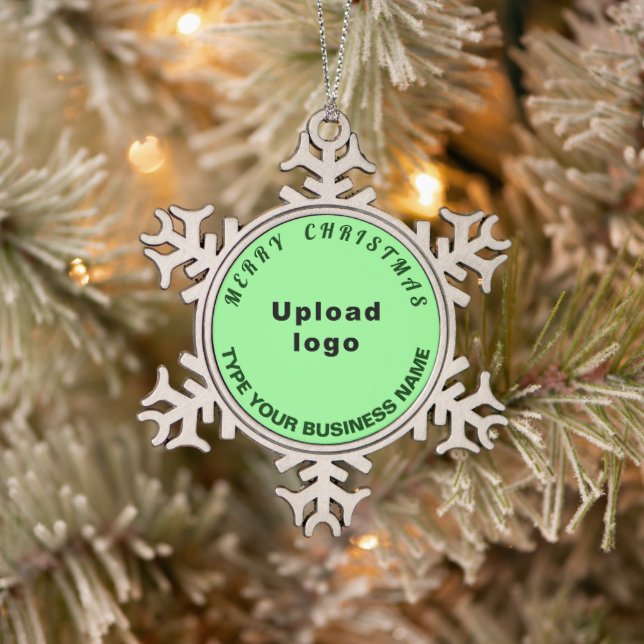 Ornement Flocon De Neige Vert clair de Noël (Arbre)