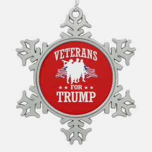 ORNEMENT FLOCON DE NEIGE VÉTÉRANS POUR L'ATOUT