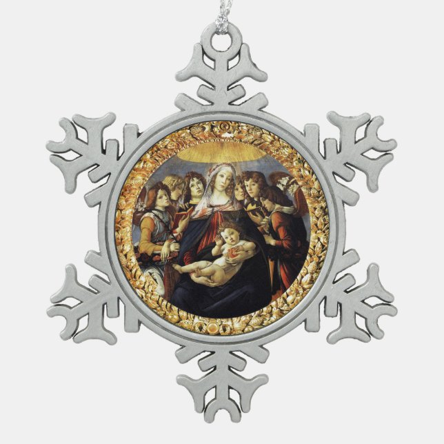 Ornement Flocon De Neige Vierge de la grenade (Devant)