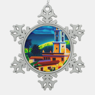 Ornement Flocon De Neige Vintage Cuba