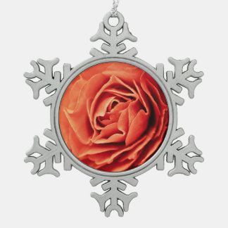 Ornement Flocon De Neige vivant rose