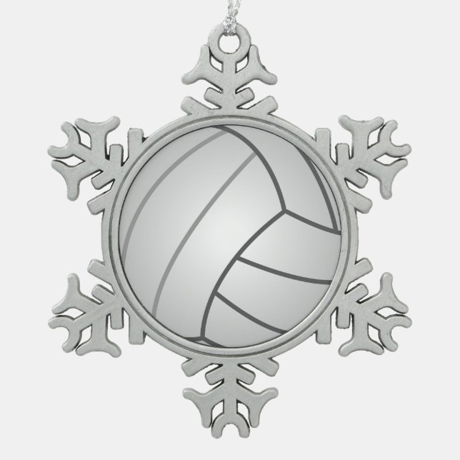 Ornement Flocon De Neige Volleyball (Devant)