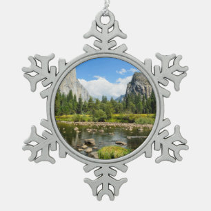 Ornement Flocon De Neige Vue de vallée de parc national de Yosemite