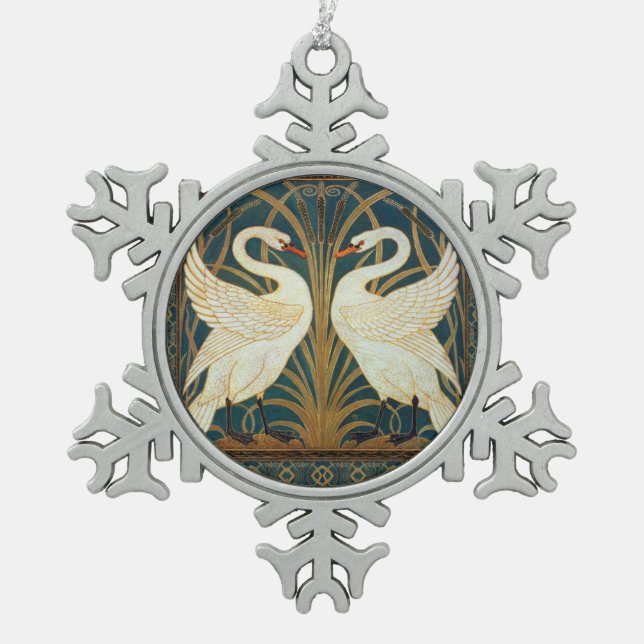 Ornement Flocon De Neige Walter Crane Swan (Devant)