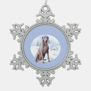 Ornement Flocon De Neige Weimaraner Noel Porte - clé