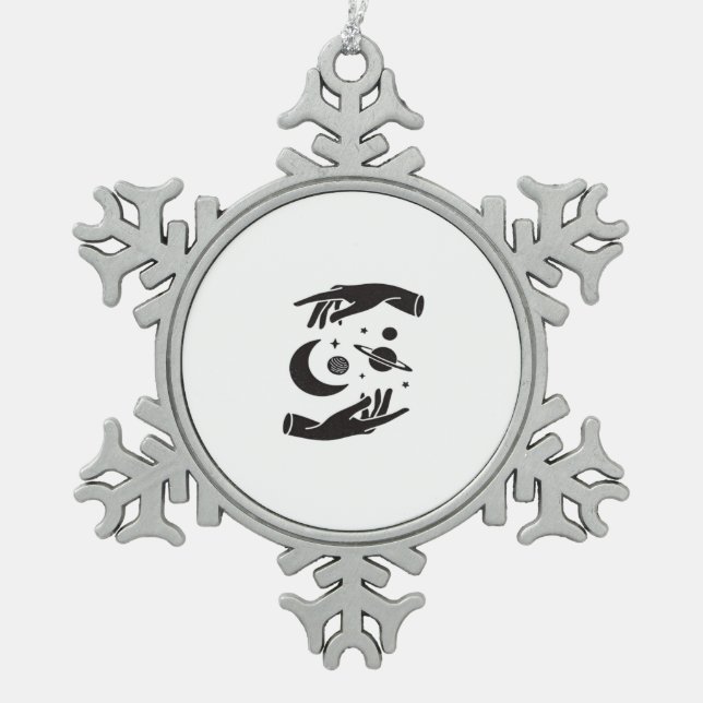 Ornement Flocon De Neige Whimsigoth Design (Devant)