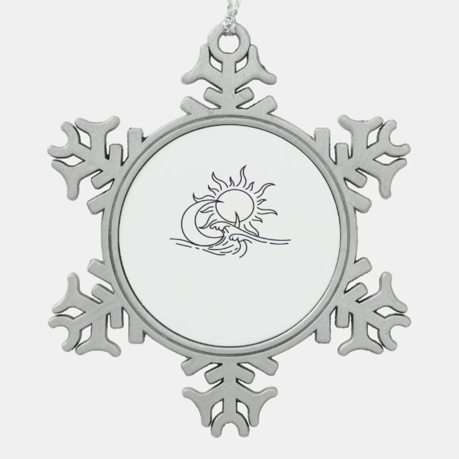 Ornement Flocon De Neige Whimsigoth Sun Sea Witchy (Devant)