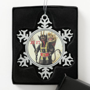 Ornement Flocon De Neige Wicked Krampus Scary Demon Holiday Christmas Xmas