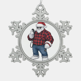 Ornement Flocon De Neige Yeti Abominable Snowman Conducteur de Camion Camio