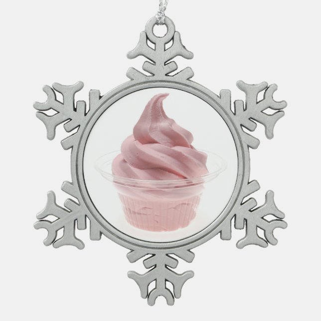 Ornement Flocon De Neige Yogourt glacé (Devant)