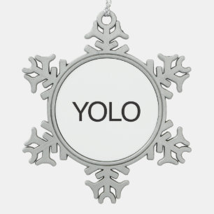 ORNEMENT FLOCON DE NEIGE YOLO