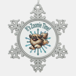 Ornement Flocon De Neige Zoomie Time Pekingese