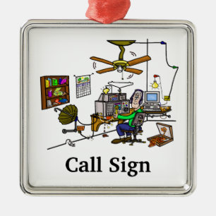 Ornement fol de Noël de Radio Shack de jambon de