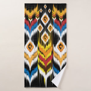 Ornement folklorique géométrique Ikat. Ethnie tr
