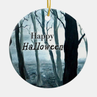 Ornement foncé de Halloween de forêt