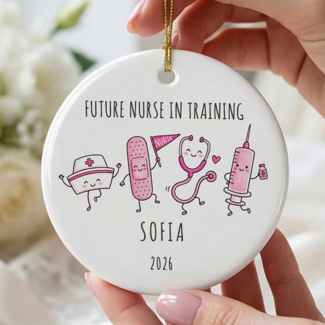 Ornement Futur Infirmier en Formation (Créateur téléchargé)