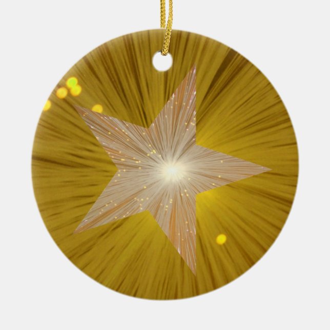 Ornement Gold Star rond (Devant)