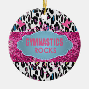 Ornement gymnastique FRAIS d'ÉTINCELLE de rose de