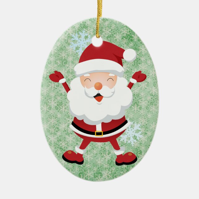 Ornement heureux du père noël (Devant)