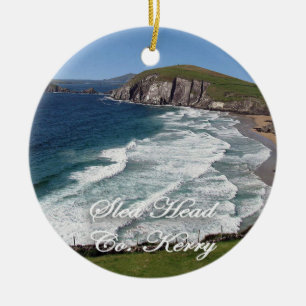 Ornement irlandais de Noël, tête de Slea, anneau