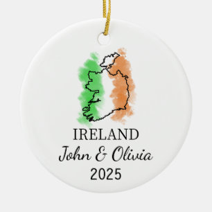Ornement Irlande personnalisé, Irlande Drapeau Cad