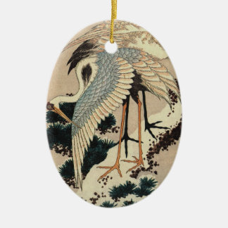 Ornement japonais vintage de grue