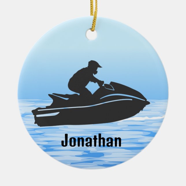 Ornement Jet Ski Personnalisé (Devant)