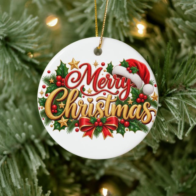 Ornement Joyeux Noël (Arbre)