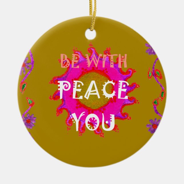 Ornement La Paix Inspirante Soyez Avec Vous Design Vector A (Devant)