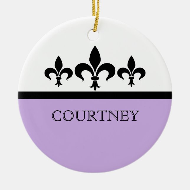 Ornement Lilac Swanky Fleur De Lis (Devant)
