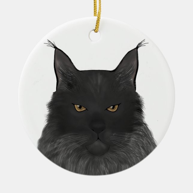 Ornement Maine Coon (Devant)