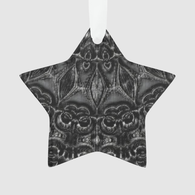 Ornement Mandala au charbon de bois (devant)