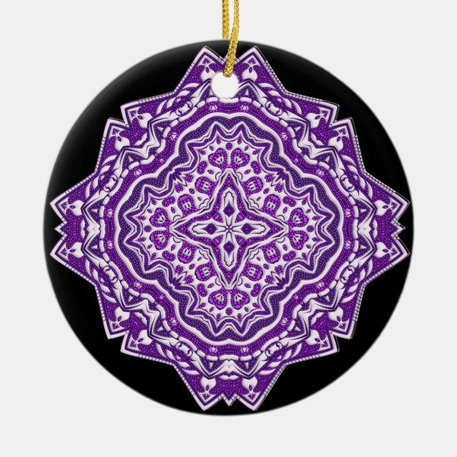 ornement mandala violet (Devant)