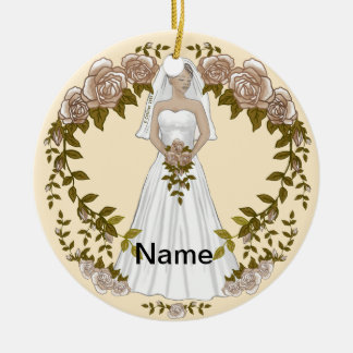 Ornement mariage de mariée amoureuse