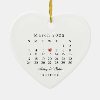 Ornement Marié, Cadeau de Mariage, Date du Mariage