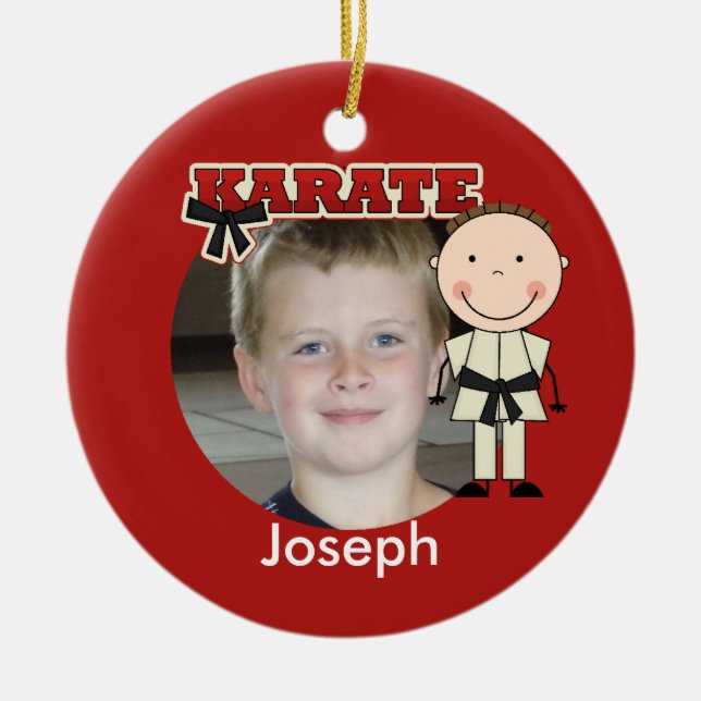 Ornement masculin de photo de karaté (Devant)