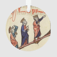 Ornement médiéval de Noël de trois wisemen