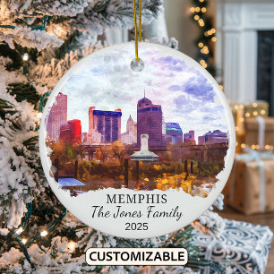 Ornement Memphis personnalisé, État du Tennessee