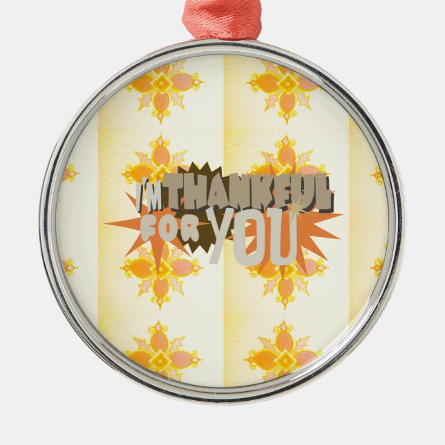 Ornement "Merci pour vous" : Un symbole de l'amour (Devant)