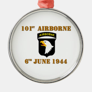 Ornement Métallique 101st Airborne D-Day
