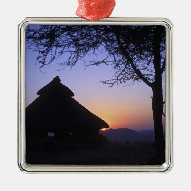 Ornement Métallique Afrique, Éthiopie, région du fleuve Omo, coucher d (Devant)