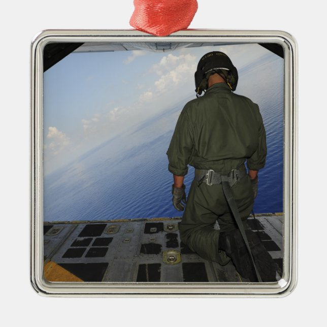 Ornement Métallique Airman observe les eaux du golfe du Mexique (Devant)