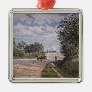 Ornement Métallique Alfred Sisley la route de Mantes