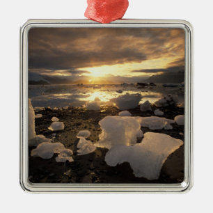 Ornement Métallique Amérique du Nord, États-Unis, Alaska, Ice Bay, pay