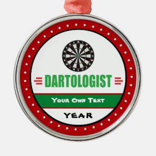 Ornement Métallique Amoureux du jeu Dart