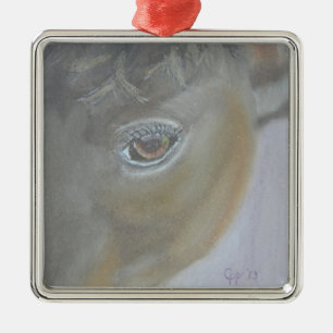 Ornement Métallique Amplifiez mon amour-propre - peinture de cheval