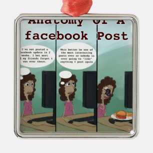 Ornement Métallique Anatomie d'une publication Facebook drôle