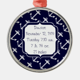 Ornement Métallique Anchor Pattern