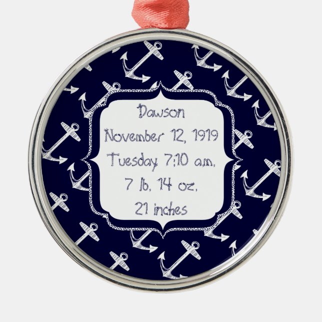 Ornement Métallique Anchor Pattern (Devant)